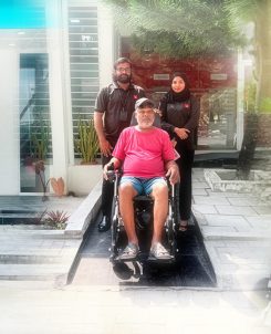 BML distributes wheelchairs