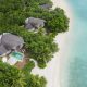 Bird's eye view beach villa JW Marriott Maldives Resort & Spa