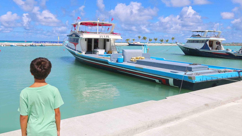 Fishing Dhoni at Hulhudhoo Local Island Harbor
