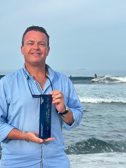 Mark Eletr, General Manager, Holiday Inn Resort Kandooma Maldives thrilled with “Best Surf Resort” Award 2024 celebrates