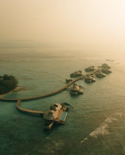 Soneva Fushi Overwater Villas Aerial (1) Large