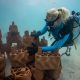 Batch 680538 Beneath the tranquil waters of the lagoon, underwater works include securing the structure into the lagoon base to ensure longevity b43578 original