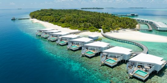 Batch Amilla Reef Water Pool Villas Aerial