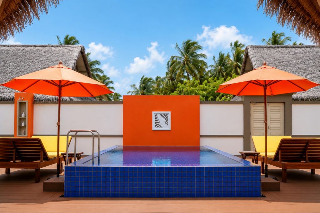 Batch Angsana Velavaru Angsana Three Bedroom Pool Villa Pool Deck