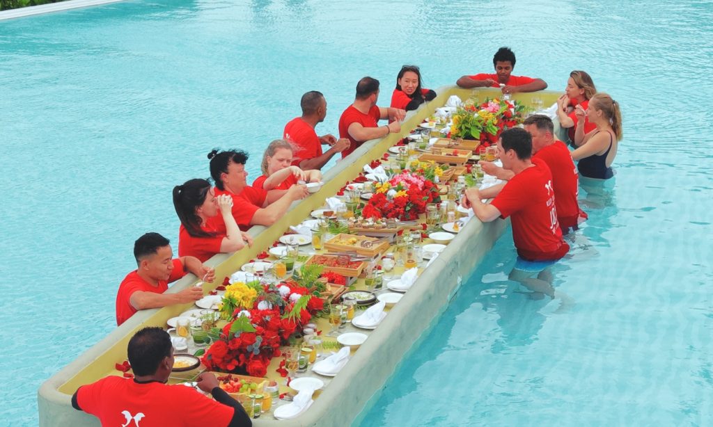 Batch Joy Island Maldives Global Wellness Day 2026 World s Largest Floating Breakfast 24 Feet (3)