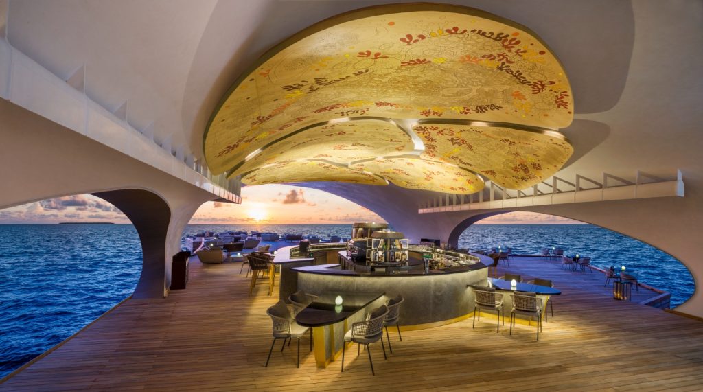 Batch The St. Regis Maldives Whale Bar Mural and Bar