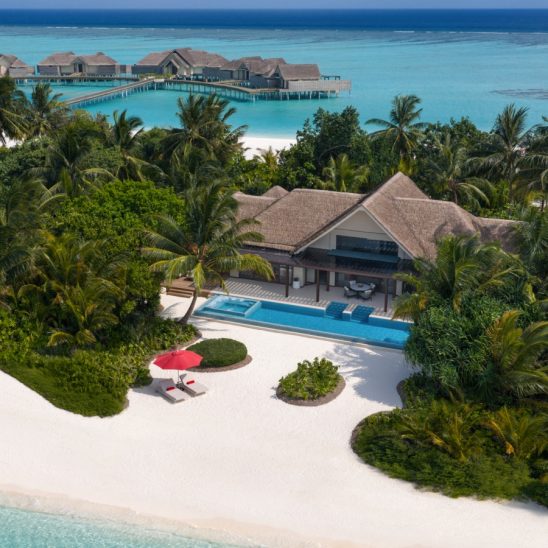 Batch Niyama Private Islands Maldives Guest Room Two Bedroom Beach Pool Pavilion Aerial View