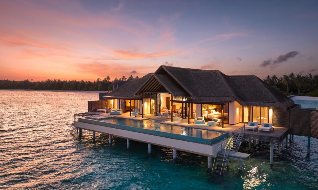 Batch Niyama Private Islands Maldives Guest Room Two Bedroom Ocean Pool Pavilion Twilight