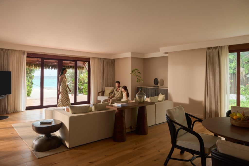 Batch dusit thani maldives accomodation beach residence pool villa lifestyle family