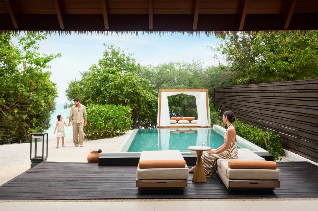 Batch dusit thani maldives accomodation beachfront pool villa lifestyle