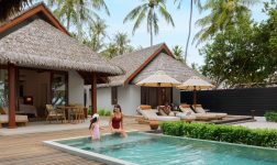 Batch dusit thani maldives accomodation two bedroom beach pool villa lifestyle family