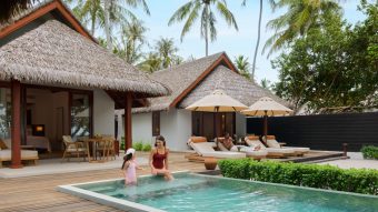 Batch dusit thani maldives accomodation two bedroom beach pool villa lifestyle family