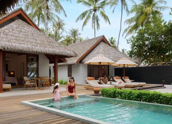 Batch dusit thani maldives accomodation two bedroom beach pool villa lifestyle family