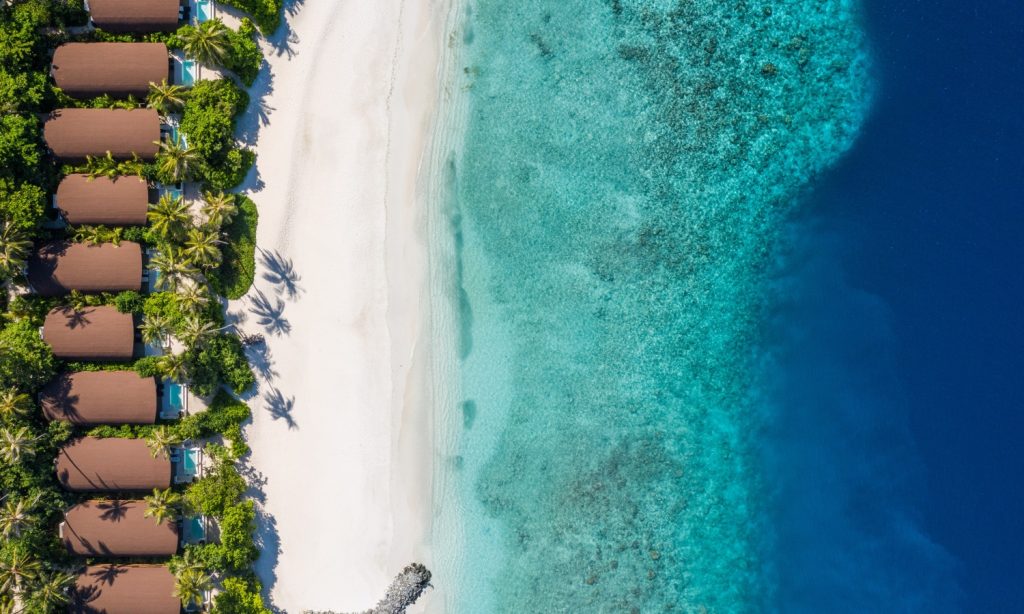 Batch The Westin Maldives Miriandhoo Resort Beach Aerial
