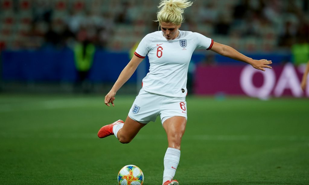 Millie,Bright,(chelsea,Fcw),Of,England,Shooting,To,Goal,During