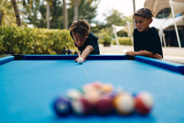 AqB Boys playing pool