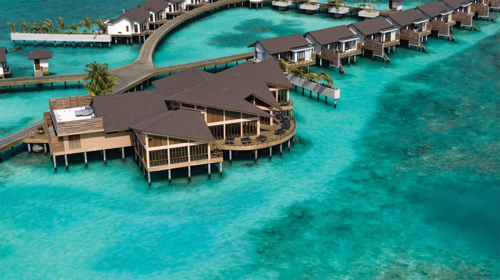 Batch ATMOSPHERE KANIFUSHI MALDIVES AERIALS AND GENERIC Water Villa Jetty Aerial with PIER SIX 02