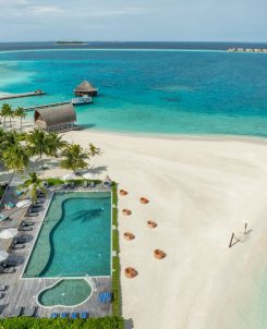 Batch Angsana Velavaru Kuredhi Pool Bar Beach Pavilion Aerial
