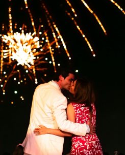 Batch Sheraton Maldives Full Moon Resort & Spa Couple Watching Fireworks