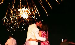Batch Sheraton Maldives Full Moon Resort & Spa Couple Watching Fireworks