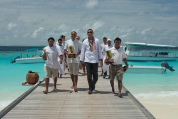 Chef Sobah and the Soneva Fushi team