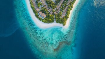 Reethi Faru Resort Aerial